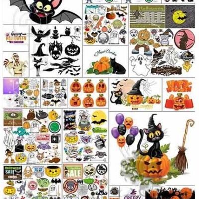 Bundle Halloween Vector Illustration