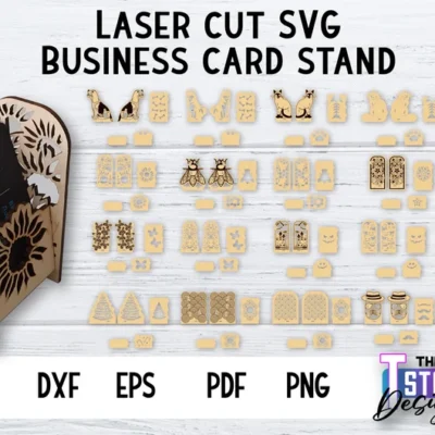 Business Card Holder Laser Cut Bundle