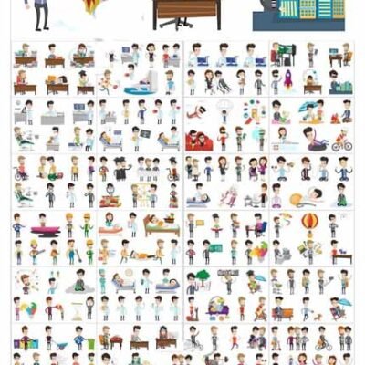 Business Characters And Life Of People