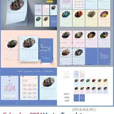 Calendars 2024 Vector Templates