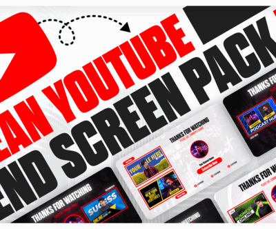 Clean YouTube End Screen Pack