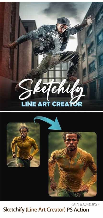 Sketchify Line Art Creator Photoshop Action Sketchify Line Art Creator Photoshop Action