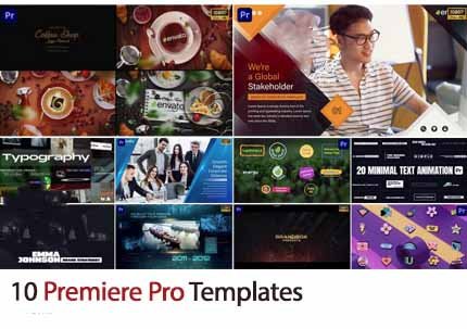 10 Premiere Pro Templates PP 10 Premiere Pro Templates