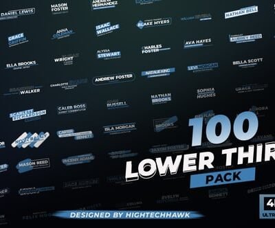 100 Lower Thirds