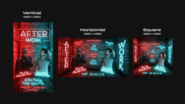 3D Neon Instagram Stories 3D Neon Instagram Stories