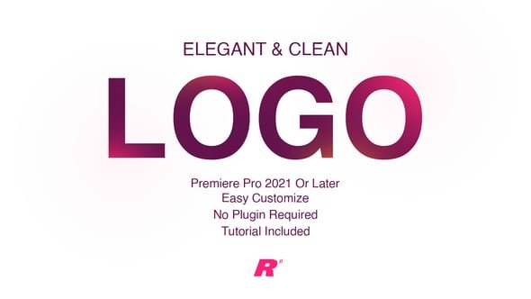 Elegant Clean Logo For Premiere Pro Elegant Clean Logo For Premiere Pro