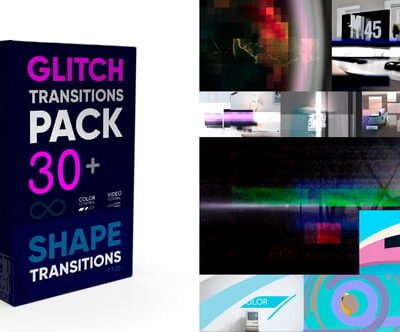 Glitch Transitions Pack 4K
