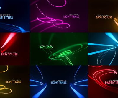 Particle Titles Light Trails