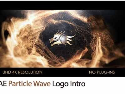 Particle Wave Logo Intro