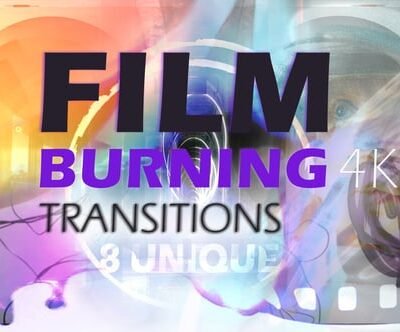 Film Burning Transitions 4K