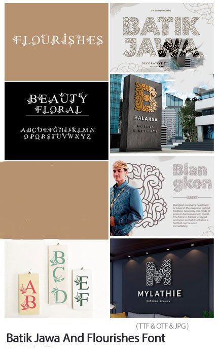 1618130692_batik.jawa.and.flourishes.font 2 Batik Jawa And Flourishes Font