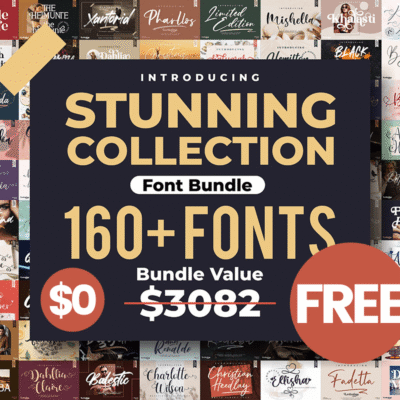166 Stunning Font Bundle