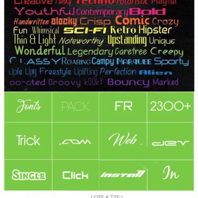 2302 Fonts Pack