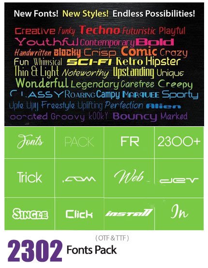 2302 Fonts Pack 2302 Fonts Pack
