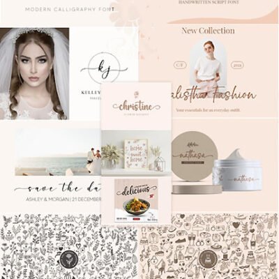 3 Beauty Fonts with bonus