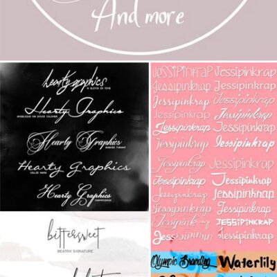 74 Signature Fonts Pack