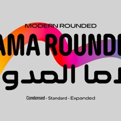 Lama Rounded Font Family Latin And Arabic