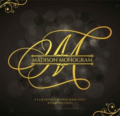 Madison Monogram Calligraphy Display Font