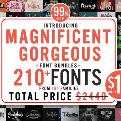 Magnificent Gorgeous Fonts Bundle