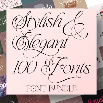 Stylish And Elegant Font Bundle
