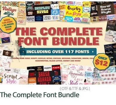 The Complete Font Bundle