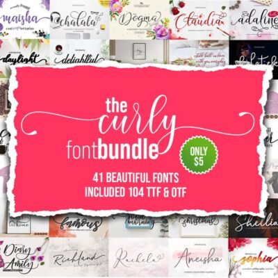 The Curly Font Bundle