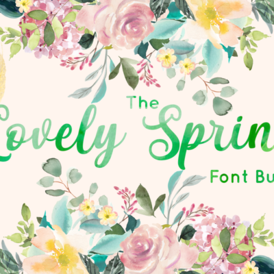 The Lovely Spring Font Bundle