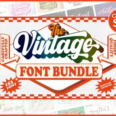 The Vintage Font Bundle