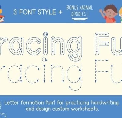 Tracing Fun Font