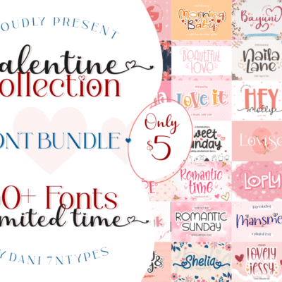 Valentine Collection Font Bundle