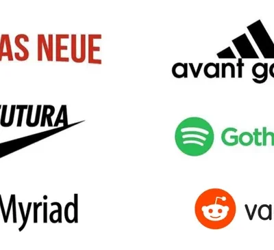 Worlds Famous Brands Logo Fonts Collection