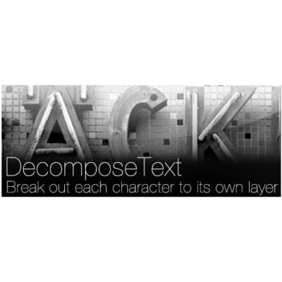 DecomposeText for After Effects