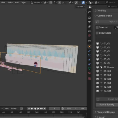 Camera Plane for Blender