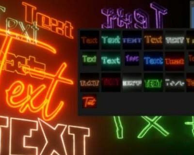 Neon Text Addon for Blender