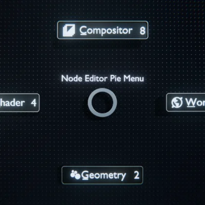Node editor switcher for Blender