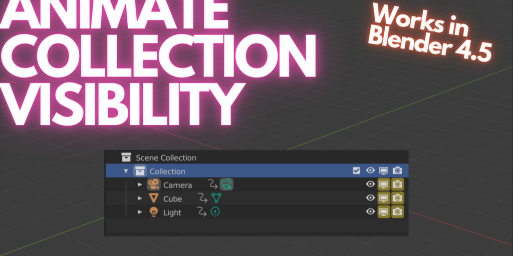 Animate Collection Visibility for Blender | visualstorms