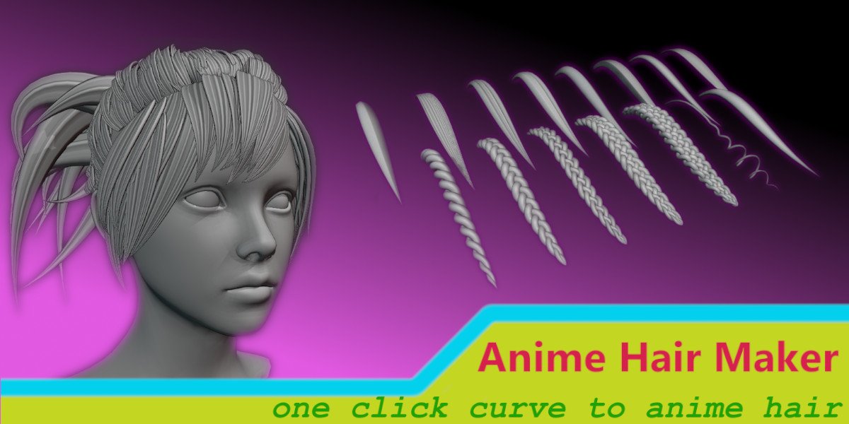 Anime Hair Maker for Blender Anime Hair Maker for Blender