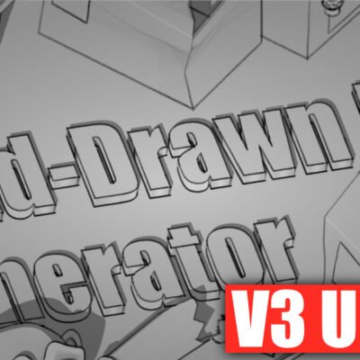 Hand Drawn Line Generator for Blender
