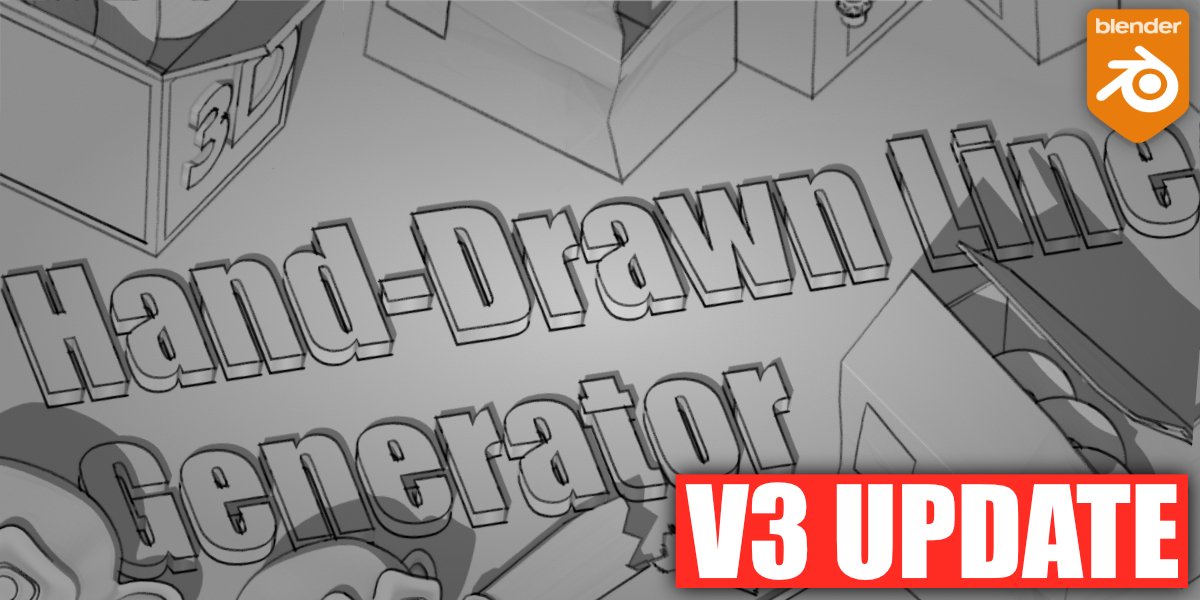 Hand Drawn Line Generator for Blender Hand Drawn Line Generator for Blender