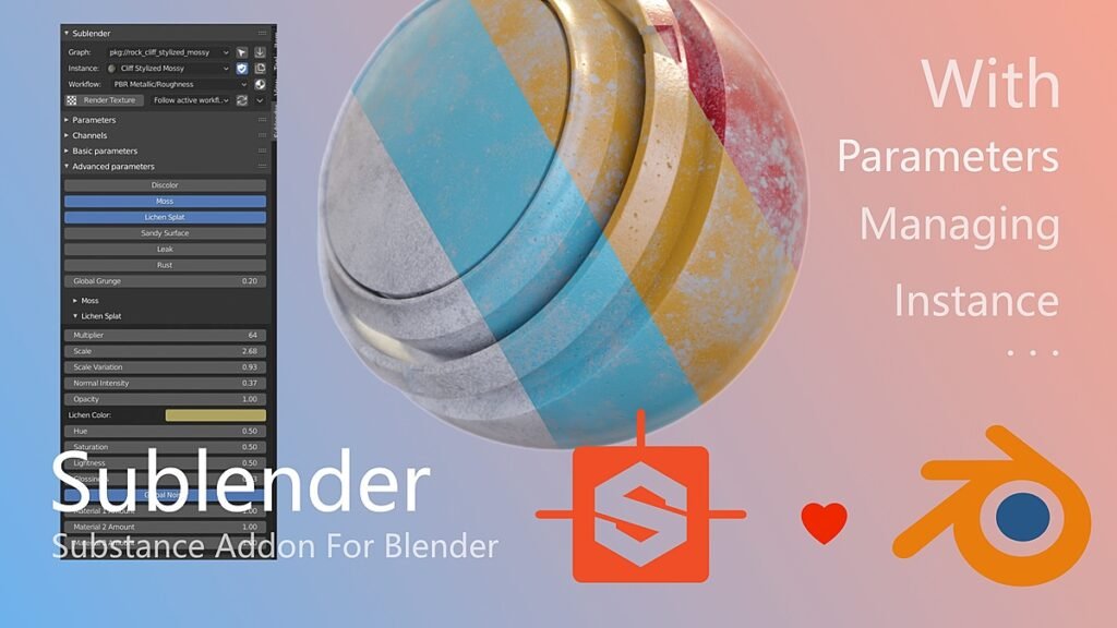Sublender Substance for Blender | visualstorms