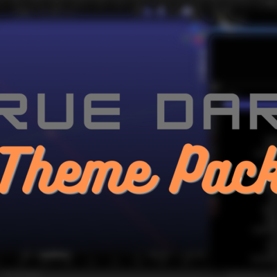 True Dark Blender Theme Pack for Blender
