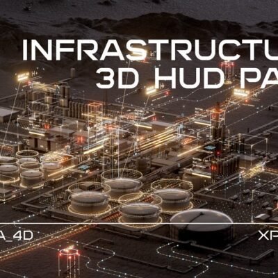 infrastructure 3d hud pack for cinema 4D