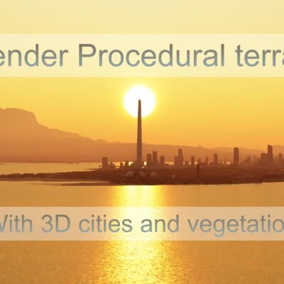 SHC Large Scale Terrain Generator for Blender