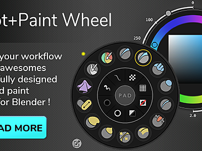 Sculpt Paint Wheel for Blender