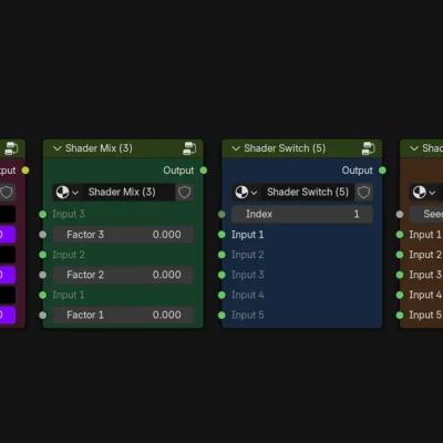 Blender Shader Switcher Node for Blender