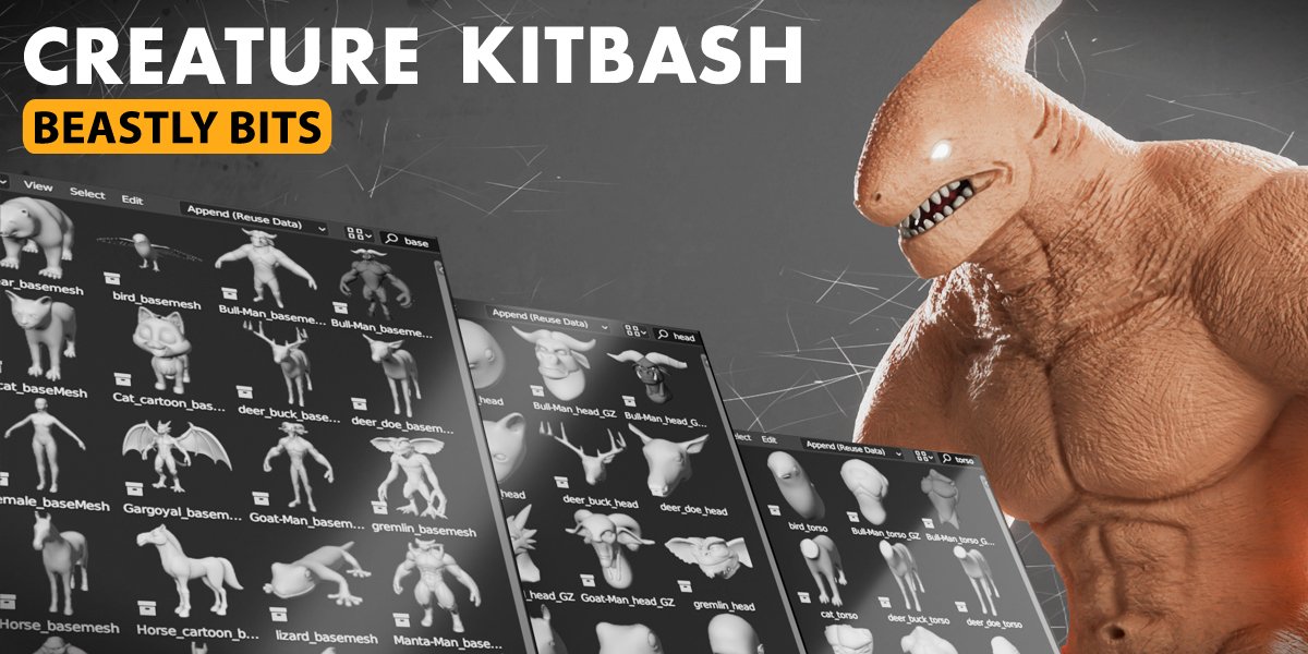 Creature Kitbash for Blender Creature Kitbash for Blender