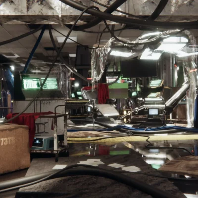 CyberPunk Laboratory ULAT Research Center Interior Kitbash