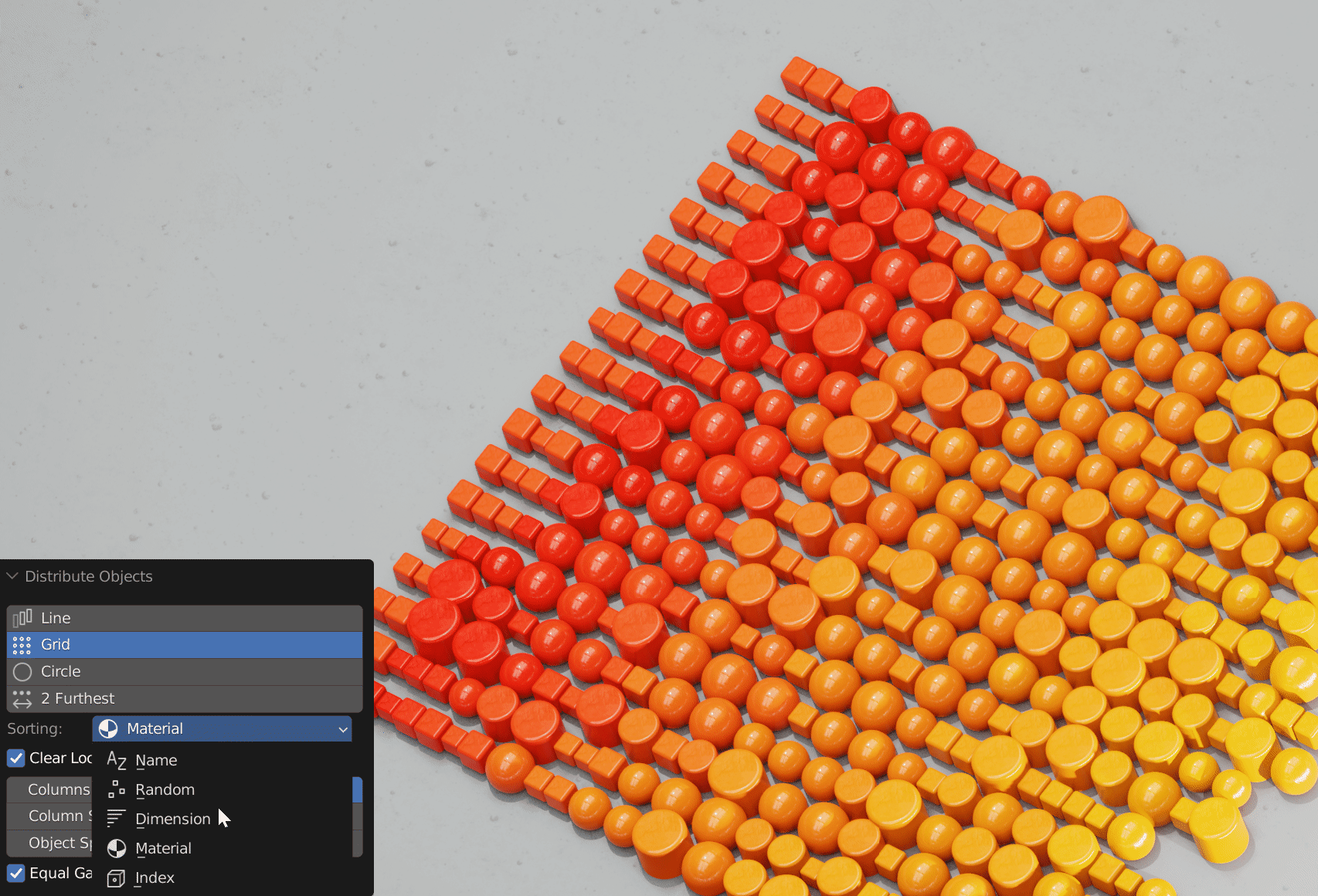 Distribute Sort Tool for Blender Distribute Sort Tool for Blender