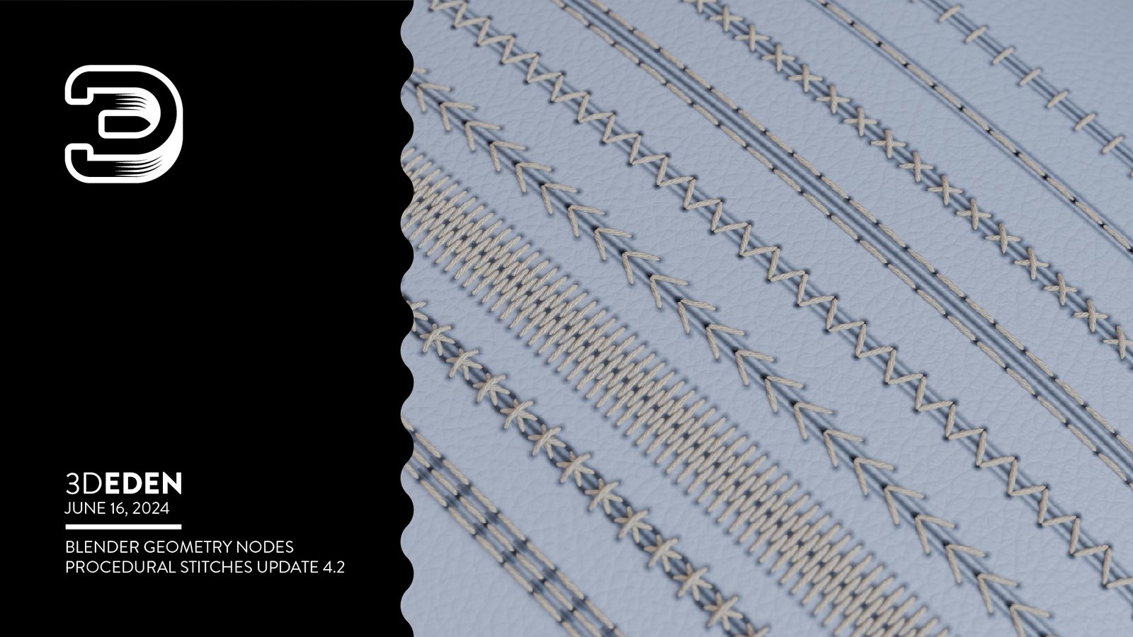 Geometry Nodes Stiches Animation Geometry Nodes Stiches Animation
