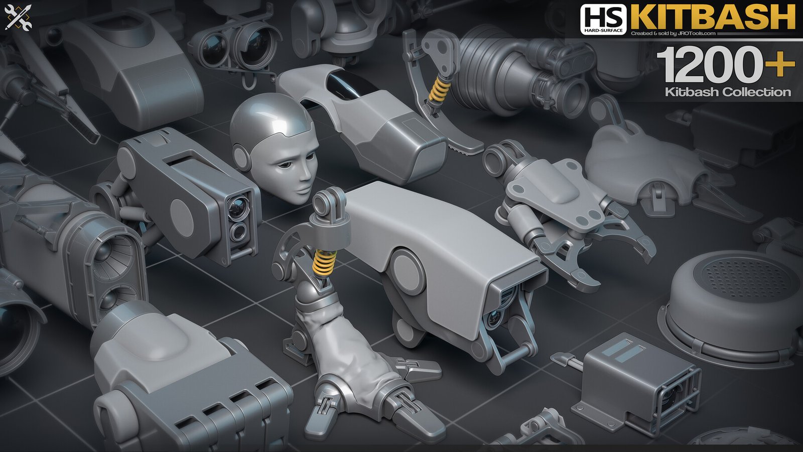 Hard Surface Kitbash Collection Hard Surface Kitbash Collection
